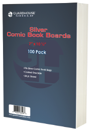 Silver Comic Book Backing Boards (7 x 10 1/2) - 100 Pack