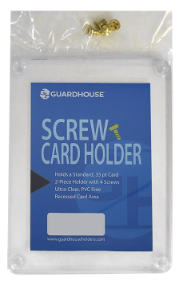 1 Trading Card 4 Screw Card Holder 35pt - Clear