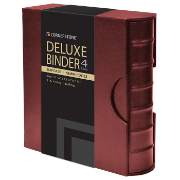 Cornerstone Large Capacity 4 D-Ring Binder & Slip Case (Burgundy)