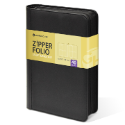 Graded Trading Card Zipper Folio for 40 PSA Card Slabs - Charcoal