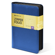 Graded Trading Card Zipper Folio for 40 PSA Card Slabs - Blue Denim