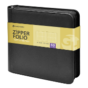 Graded Trading Card Zipper Folio for 60 PSA Card Slabs - Charcoal