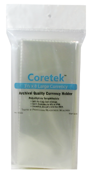 Coretek Large Currency Sleeve 8 x 3 1/2- 50 pack