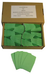 Paper Coin Envelope, Green - Qty: 500