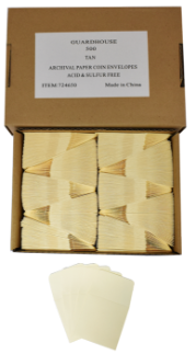 Paper Coin Envelope, Manilla - Qty: 500