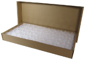 39mm Silver Round Bulk Direct-Fit / L Ring-Fit EvoCore Coin Holders. 250 count box.