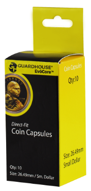 Small Dollar (26.5mm) Direct-Fit EvoCore Coin Capsules - 10 Pack
