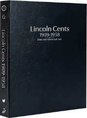 Lincoln Cents 1909-1958, Date & Mintmark Set P, D & S (Black)
