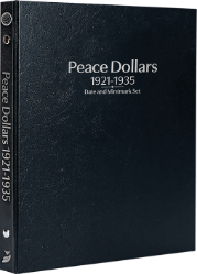 Peace Dollars 1921-1935, Date & Mintmark Set P, D & S (Black)