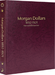 Morgan Dollars 1892-1921, Date & Mintmark Set P, D, S, CC, & O (Burgundy)