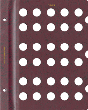Blank Page, Dime (Burgundy)
