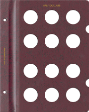 Blank Page, Half Dollar (Burgundy)