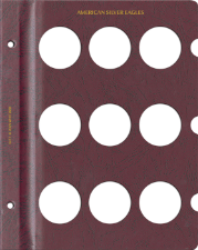 Blank Page, Silver Eagle (Burgundy)