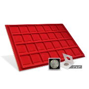 Horizontal 2x2 Display Tray (28 Slots) Red