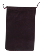 Velour Drawstring Pouch - 5x7.5 Maroon
