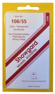 106x55 Showgard Plate Blocks and Covers (Clear)