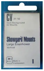 31x50mm Showgard Mounts - Pre-cut Singles (Black)