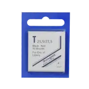 25x27mm Showgard Mounts - Pre-cut Singles (Black)