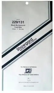 229x131 Showgard Blocks, Strips and Souvenir Sheets (Black)