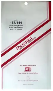 187x144 Showgard Blocks, Strips and Souvenir Sheets (Clear)