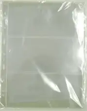 3 Pocket Grande Pages for Large Notes, Clear - GRANDE3C