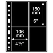 Grande Sheets 4 Pocket for Postcards, Black