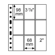 9 Pocket Grande Pages for Sportcards, Clear