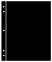 Supersafe Stocksheets 1 Row 263mm, Black