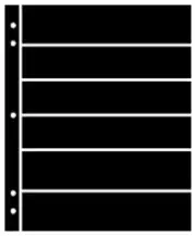 Supersafe Stocksheets 6 Rows 38mm, Black