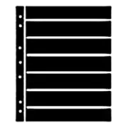 Hagner Stock Sheets 7 Row Black One Sided