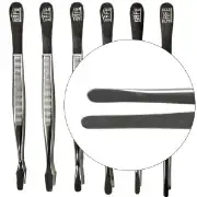 Straight Narrow Tip Nickel Tongs 4 3/4"