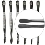 Straight Tip Nickel Tongs 6"