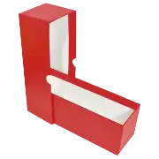 Single Row Slab or Crown Box - 8.25" - Red
