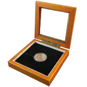 Guardhouse 5x5 Glass-top Wood Display Box - Holds Medium Sized Capsule