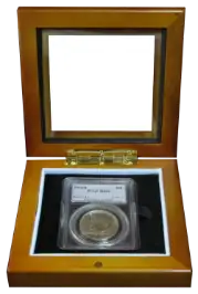 Wood Glass-Top Display Slab Box - 1 Slab Universal