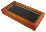 Wood Glass-Top Display Slab Box - 3 Slab Universal