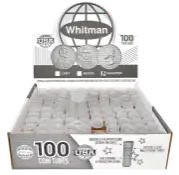 Round Coin Tube-Quarter, 100/box