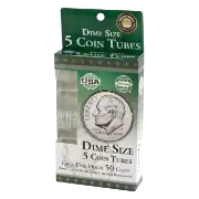 5 Round Coin Tube - Dime
