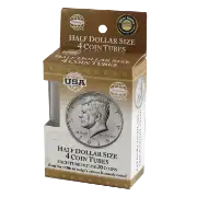 4 Round Coin Tube - Half Dollar