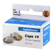 19mm - Coin Capsules (pack of 10)
