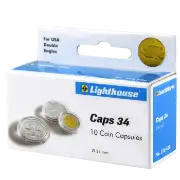 34mm - Coin Capsules (pack of 10)