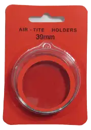 Air Tite 39mm Retail Package Holders - Holiday Ornament Red
