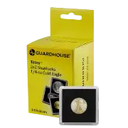 1/4 Oz American Gold Eagle 2x2 Tetra Snaplock Coin Holder - 10 per pack