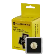 1/2 Oz American Gold Eagle 2x2 Tetra Snaplock Coin Holder - 10 per pack