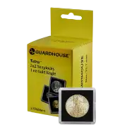 1 Oz American Gold Eagle 2x2 Tetra Snaplock Coin Holder - 10 per pack