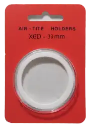 Air Tite Ring Fit High Relief 39mm Retail Package Holders - Model X6D