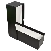 Single Row Slab or Crown Box - 8.25" - Standard Duty - Black