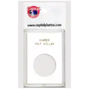Capital Plastics Caps Coin Holder - Barber Half Dollar