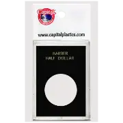 Capital Plastics Caps Coin Holder - Barber Half Dollar