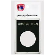 Capital Plastics Caps Coin Holder - Comm Half Dollar